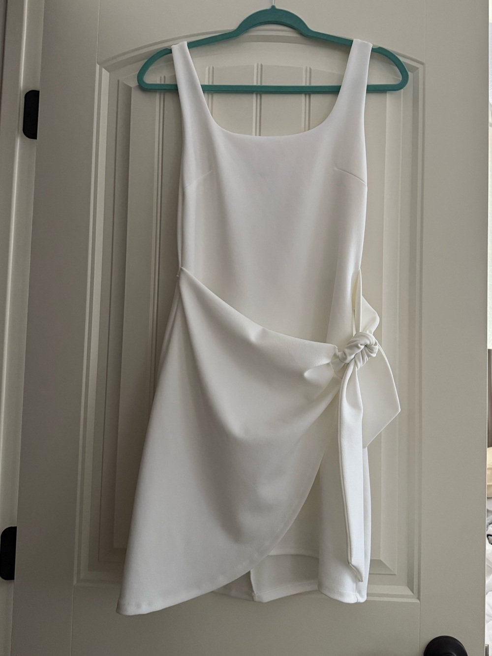 Express White Mini Dress with Side Bow